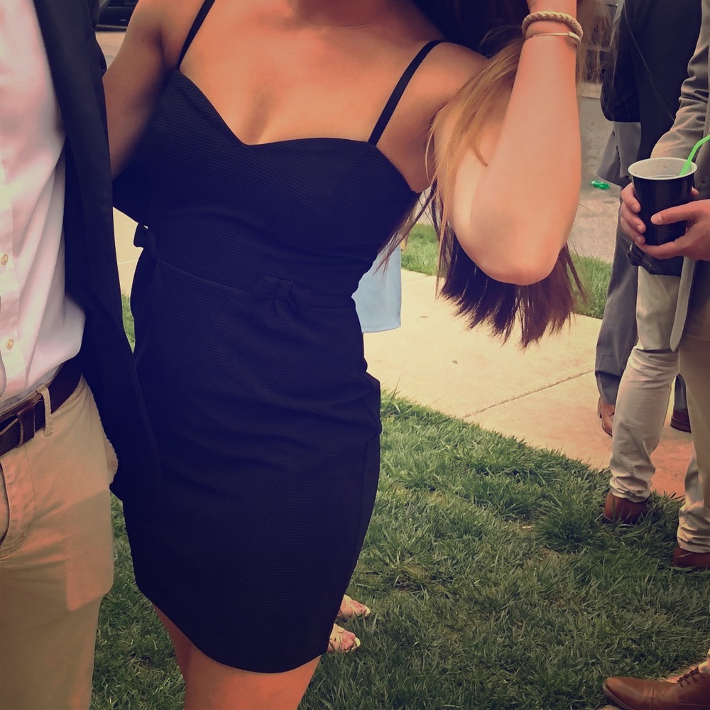 Body con black dress